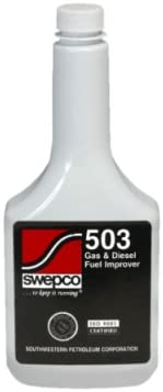 SWEPCO Gas Or Diesel Fuel Improver Additive Keeps Injectors And Fuel Pumps Clean 12 Ounce Bottle
