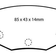 EBC Brakes DP4528R Yellowstuff Street and Track Brake Pad - Rear