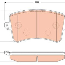 TRW TPC1386 Black Premium Ceramic Rear Disc Brake Pad Set