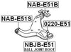 54500Wl000 - Rear Arm Bushing (for Front Arm) For Nissan