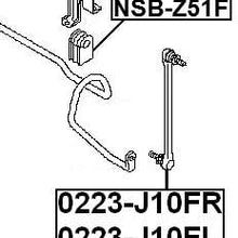 FEBEST NSB-Z51F Front Stabilizer Bushing