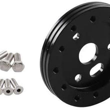 Templehorse 0.5" Hub for 6 Hole Steering Wheel to Fit Grant APC 3 Hole Adapter Boss Kit Black (0.5")