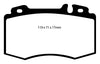 EBC Brakes DP41363R Yellowstuff Street and Track Brake Pad