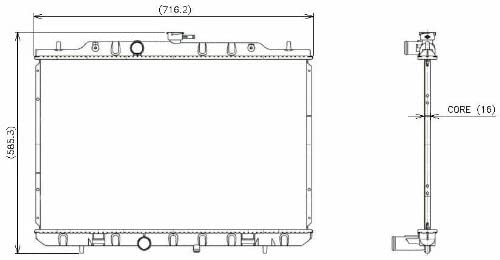 Denso 221-3410 Radiator