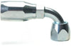 Pacific Customs An #8 90 Degree Steel Hose End Fitting For Cloth Braided Hose On Power Steering Lines
