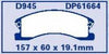 EBC Brakes DP61664 6000 Series Greenstuff Truck and SUV Brake Pad