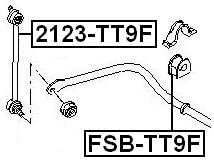 FEBEST 2123-TT9F Front Stabilizer/Sway Bar Link