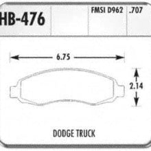 Hawk Performance HB476F.707 HPS Performance Ceramic Brake Pad