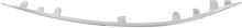 Bumper Trim Set of 2 Compatible with MERCEDES BENZ C300 2015-2016 Front Right Side and Left Side Outer Lower Chr