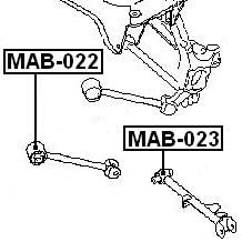 Mr297950 - Arm Bushing (For Track Control Arm) For Mitsubishi - Febest