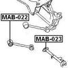 Mr297950 - Arm Bushing (For Track Control Arm) For Mitsubishi - Febest