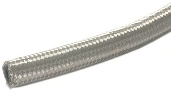 Pacific Customs An #8 Double Weave Stainless Steel Braided Hose Typically Used For Oil Lines Or Fuel Lines