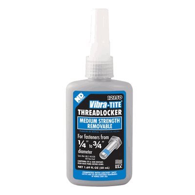 Vibra Tite Blue 121-50 ML Medium Strength Threadlocker (for Fasteners 1/4