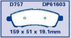EBC Brakes DP61603 6000 Series Greenstuff Truck and SUV Brake Pad