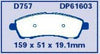 EBC Brakes DP61603 6000 Series Greenstuff Truck and SUV Brake Pad