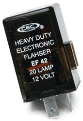 CEC Industries EF-42BP Heavy-duty Electronic Truck Flasher 20 Lamp