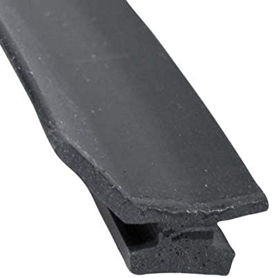 Steele Rubber Products Service Vehicle Compartment Door Seal - Roll up Door Side Edge Track Seal T Profile with tabs - Sold and Priced by The Foot 70-3996-477
