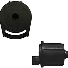 RollEase R8-1 1/4"  Roller Shade Clutch (R8C03BK)  and End Pin (REP03BK) Set, in Black