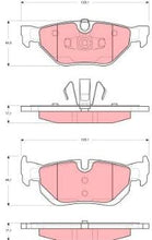 TRW TPC1171 Premium Ceramic Rear Disc Brake Pad Set for select BMW 1 and 3 series and X1 models