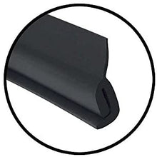 MACs Auto Parts 49-31662 Radiator Air Deflector To Hood Seal - Rubber -