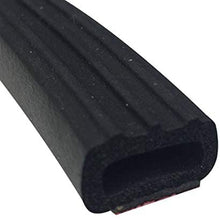 Steele Rubber Products RV Edge Trim - Peel-N-Stick Large Ribbed Hollow Rectangular - Sold and Priced per Foot 70-3849-277