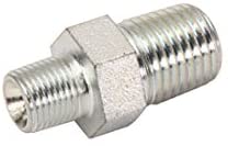 Steel Adapter Fitting, 1/8 Inch Male to 1/4 Inch Male NPT