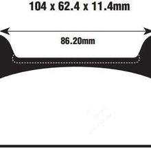 I-Joy Replaces FA201 Rear Brake Pads for Harley Davidson FLTFLHT FLHTCI FLHR FLHRCI 1986-1994 1995 1996 1997 1998 1999 FA201HH