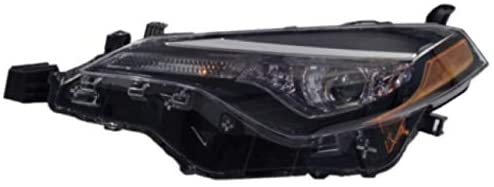 Headlight - Cooling Direct Fit/For TO2502249 17-19 Toyota Corolla-Ce/L/LE/LE-Eco Head Lamp Assembly Left Hand - Driver BI-LED With LED-Daytime Running Light NSF