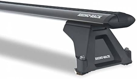 Rhino Rack 2010-2019 Compatible with Mercedes Benz Sprinter NCV3 MWB LWB SWB 2007-2018 Compatible with Volkswagen Crafter 2dr Van Heavy Duty RLTF Black 1 Bar Roof Rack JA7723