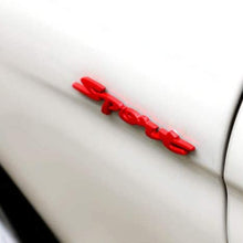 Car Styling Door Trunk Window Sport Emblem Fender Trim Kit 2 Pieces (RED)