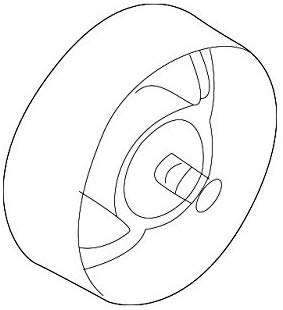 Kia 25286-2B010, Drive Belt Idler Pulley