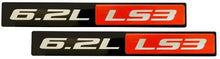 COMBO – LS3 6.2L RED OIL CAP in Billet Aluminum + 2 x (pair/set) RED BLACK 6.2L Liter LS3 Real Aluminum Engine Hood Emblem Badge Nameplate Crate for 08-09 Chevy Corvette C6 09-10 Pontiac G8 GXP 08-09 Holden & Vauxhall 2010 Chevy Camaro