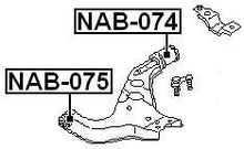REAR ARM BUSHING FRONT ARM - Febest # NAB-074 - 1 Year Warranty