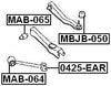 Mb870330 - Arm Bushing (for Lateral Control Arm) For Mitsubishi - Febest