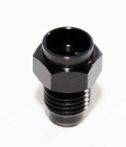 Straight Swivel Oil Fuel Line Hose End Fitting Black 6AN AN6