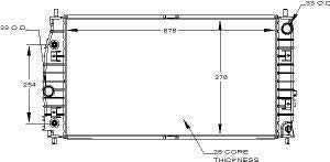 Modine 2183 Radiator