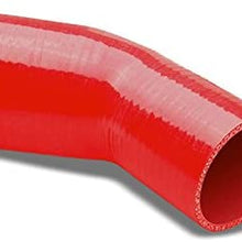 Red 3-Ply Nylon Silicone Inside Diameter 2.75"(70mm)-3.00" (76mm) 45 Degree Reducer Performance Hose for Turbo/Intake/Intercooler