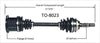 SurTrack TO-8023 CV Axle Shaft