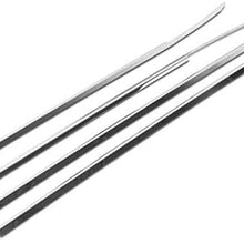 Sizver Polished Stainless Steel Window Sills Trims For 2014-2018 Chevy Silverado 1500 Crew 4DR GMC Sierra 1500/2500HD/3500HD