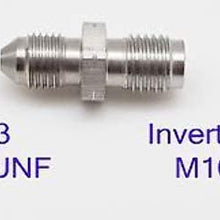 Tier1 Motorsports 1 Steel Brake Adapter Fitting, M10 x 1.0 (Metric 10mm) to 3AN -3 AN3 fits Honda