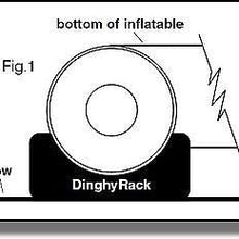 Dinghy Rack Inflatable Boat Davit System (4 Pack of Foam Brackets)