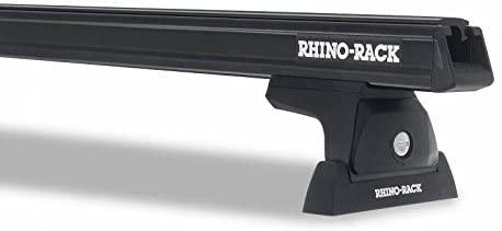 Rhino Rack 2016-2019 Compatible with Toyota Tacoma 4dr Pick Up Access Cab Heavy Duty RLT600 Ditch Mount Black 2 Bar Roof Rack JA9112