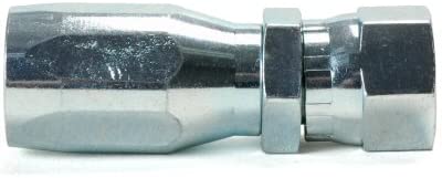 Pacific Customs An #6 Straight Steel Hose End Fitting For Cloth Braided Hose On Power Steering Lines