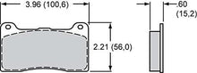 Wilwood 15A-7263K Narrow Dynalite with Bridge Bolt Caliper A Type Brake Pad Set - 4 Piece