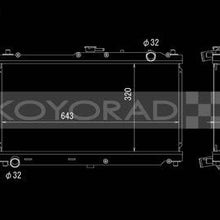 Koyo VH060650 Mazda 99-05 MX-5 Miata MT Aluminum Radiator