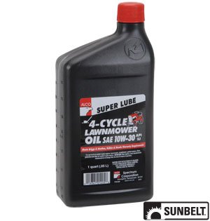 SUNBELT- Super Lube SAE 10W-30 Multi-Weight Oil (quart). PART NO: B1AC402