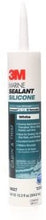 3M Marine Grade Silicone Sealant,White,1/10 Gallon Cartridge, 8027