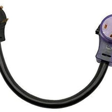 Parkworld 885378 EV Adapter Cord NEMA TT-30P to 14-50R (ONLY for EV or Tesla use, NOT for RV) (1.5FT)