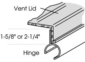 HENG'S 90084-C1 - Heng's Vent Lid, 14x14, Old Style Elixir, Amber, Bagged 90084-C1