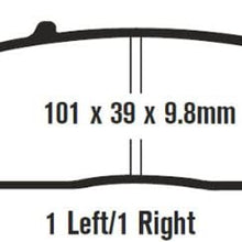 EBC Brakes FA196V Semi Sintered Disc Brake Pad (Fits Rear Only)